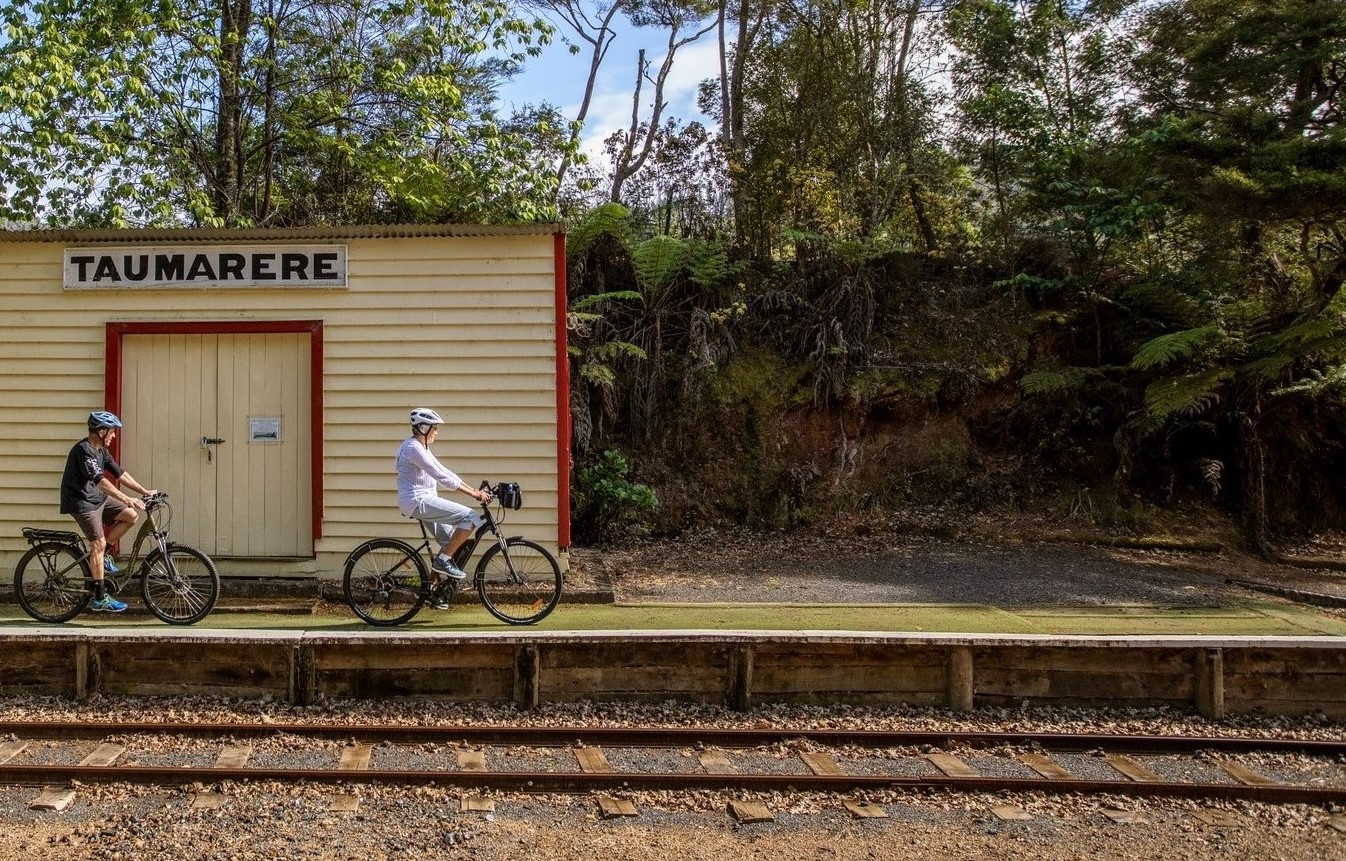 Cyclists on Twin Coast Cycle trail